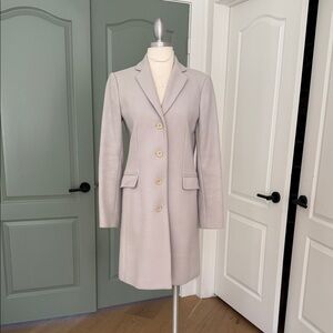 Elegant Theory Women's Wool Tailored Pea Coat Suit Coat